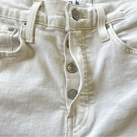 Frank and Eileen Cork Jeans in White Size 27 High Rise Button Fly - Picture 8 of 12